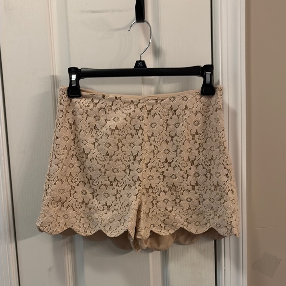 Monteau High Waist Lace Shorts